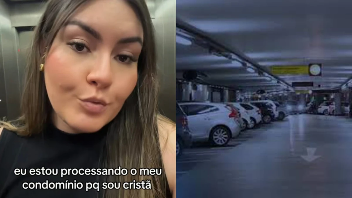 Mulher processa condomínio por vaga no subsolo mas tudo não passou de um meme por Reprodução/TikTok