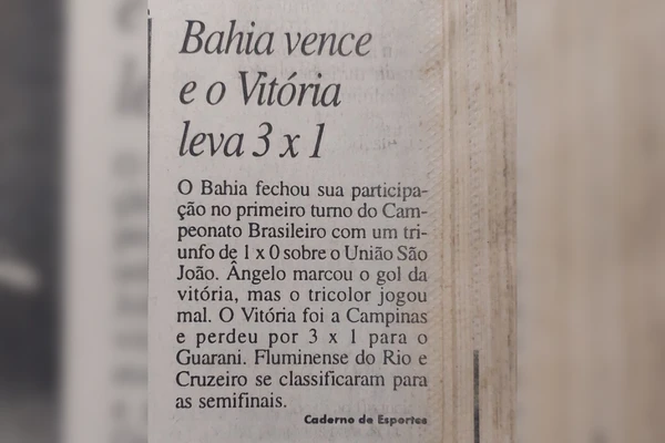 Bahia 1 x 0 União São João pela Série A de 1995  por Arquivo Correio