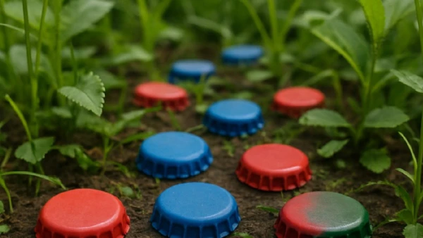 Consideradas por muitos como lixo, as tampinhas de garrafa podem ter grande utilidade em seu jardim