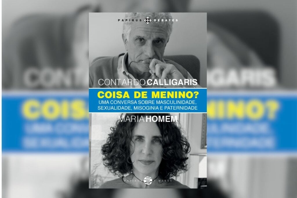 No livro &#8220;Coisa de menino?&#8221;, os autores fazem uma análise sobre a construção da identidade masculina (Imagem: Reprodução digital | Editora Papirus 7 Mares)