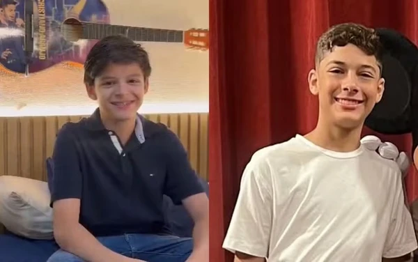 Os filhos de Cristiano Araújo: Bernardo de 12 anos e João Gabriel de 16 anos por Reprodução/Arquivo pessoal 