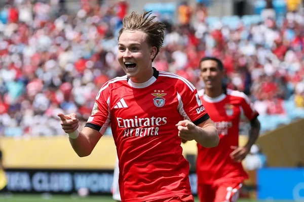 Schjelderup, autor do gol da vitória do Benfica 
