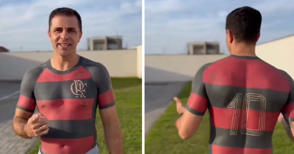 Imagem - 'Primeiro e único do Brasil': Torcedor que tatuou camisa do Flamengo abre o jogo sobre procedimento