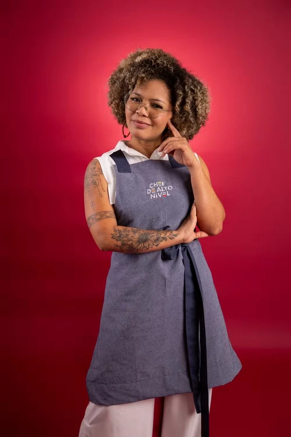 Adriana Veloso, participante de 'Chef de Alto Nível'  por Divulgação/TV Globo/Beto Roma