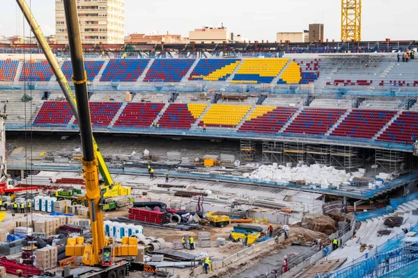 Camp Nou em reforma por Divulgação/Barcelona