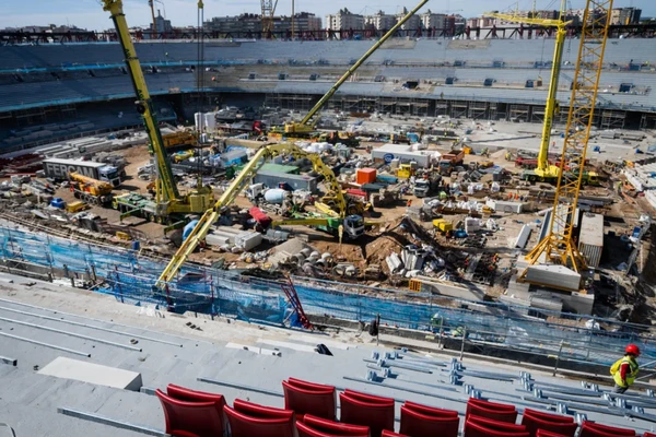 Camp Nou em reforma por Divulgação/Barcelona