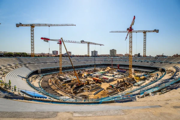 Camp Nou em reforma por Divulgação/Barcelona
