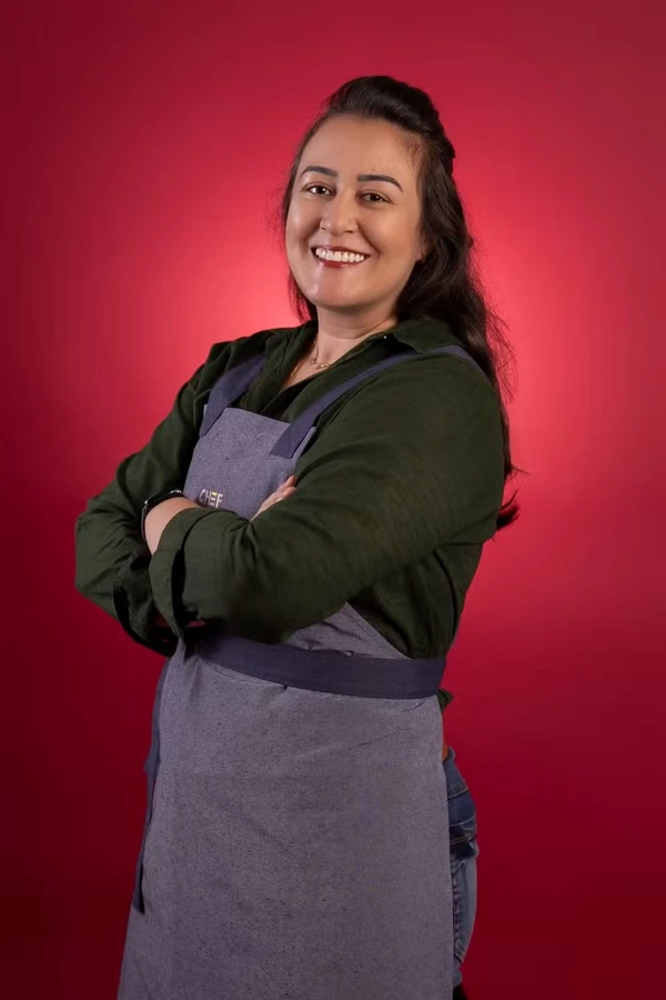 Marina Fucano, participante de 'Chef de Alto Nível'  por Divulgação/TV Globo/Beto Roma