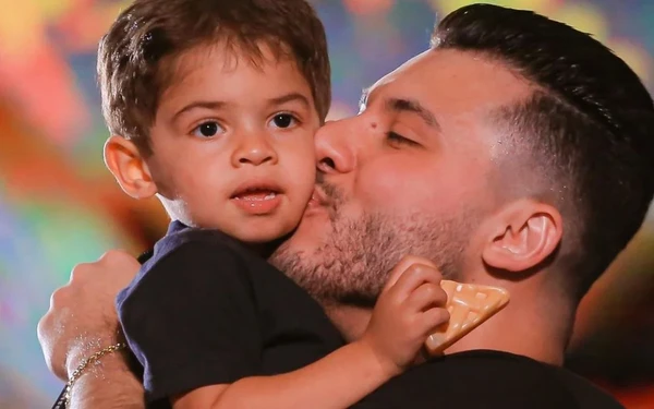 Murilo Huff e o filho, Leo por Reprodução