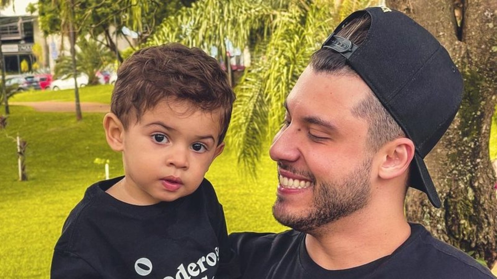 Murilo Huff e o filho, Leo por Reprodução