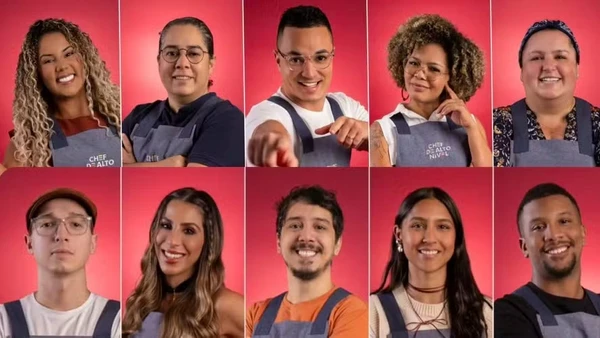 Parte do elenco do 'Chef de alto nível' 