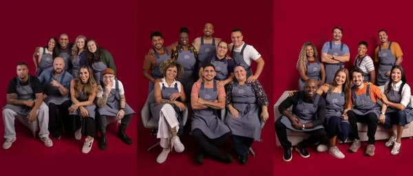 Participantes do reality 'Chef de Alto Nível' são divididos em três times de cozinheiros: da internet, profissionais e amadores  por Divulgação/TV Globo/Beto Roma