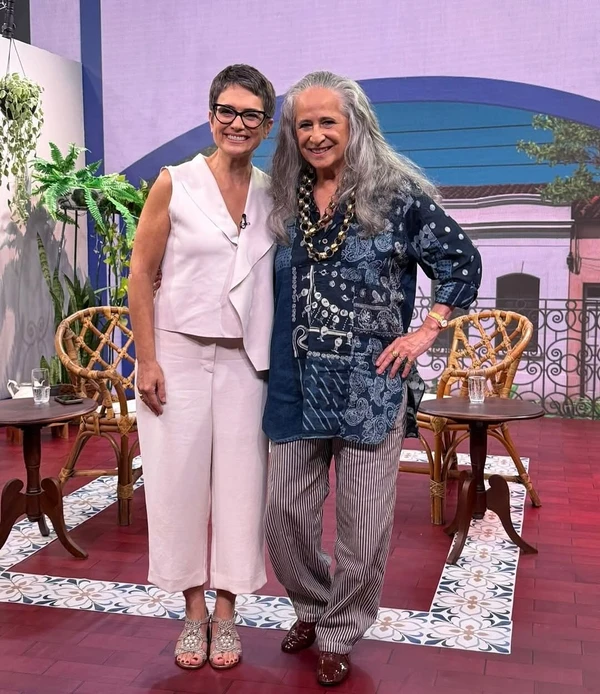 Sandra Annenberg e Maria Bethânia