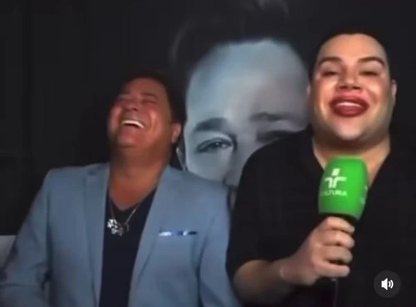 Boca de Erick Ricarte fez cantor Leonardo gargalhar
