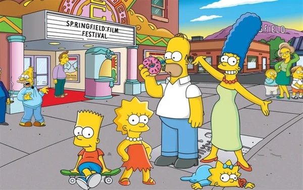 Os Simpsons por Divulgação