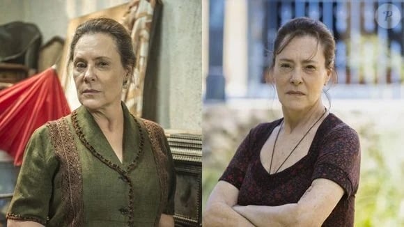 Elizabeth Savalla (Cunegundes) - Antes e depois do elenco de 'Êta Mundo Bom!' em 'Êta Mundo Melhor!' por Divulgação/TV Globo 