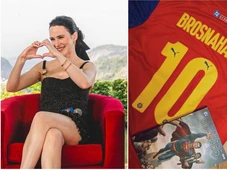 Imagem - Em passagem pelo Brasil, atriz de Superman posta foto de camisa do Bahia