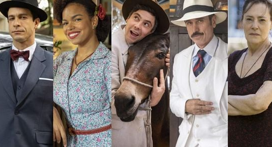 Antes e depois do elenco de 'Êta Mundo Bom!' em 'Êta Mundo Melhor!'   por Divulgação/TV Globo 