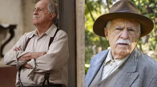 Ary Fontoura (Quinzinho) - Antes e depois do elenco de 'Êta Mundo Bom!' em 'Êta Mundo Melhor!' em 'Êta Mundo Melhor!' por Divulgação/TV Globo 