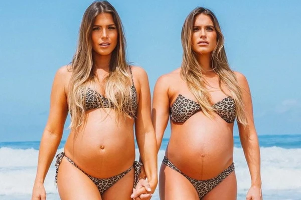 Bia Feres e Branca Feres grávidas por Reprodução