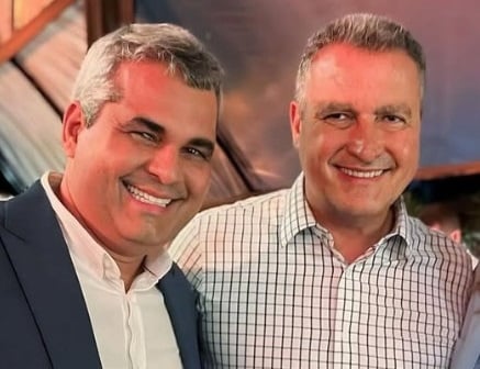 Ex-prefeito de Paratinga Marcel Carneiro (PT) em evento com o ministro Rui Costa