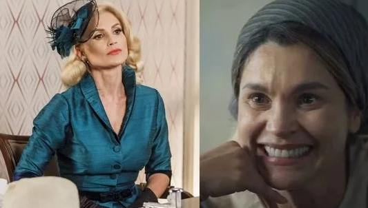 Flávia Alessandra (Sandra) - Antes e depois do elenco de 'Êta Mundo Bom!' em 'Êta Mundo Melhor!' em 'Êta Mundo Melhor!' por Divulgação/TV Globo 