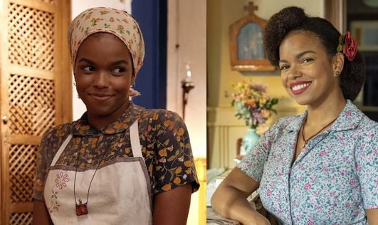 Jeniffer Nascimento (Dita) - Antes e depois do elenco de 'Êta Mundo Bom!' em 'Êta Mundo Melhor!'   por Divulgação/TV Globo 