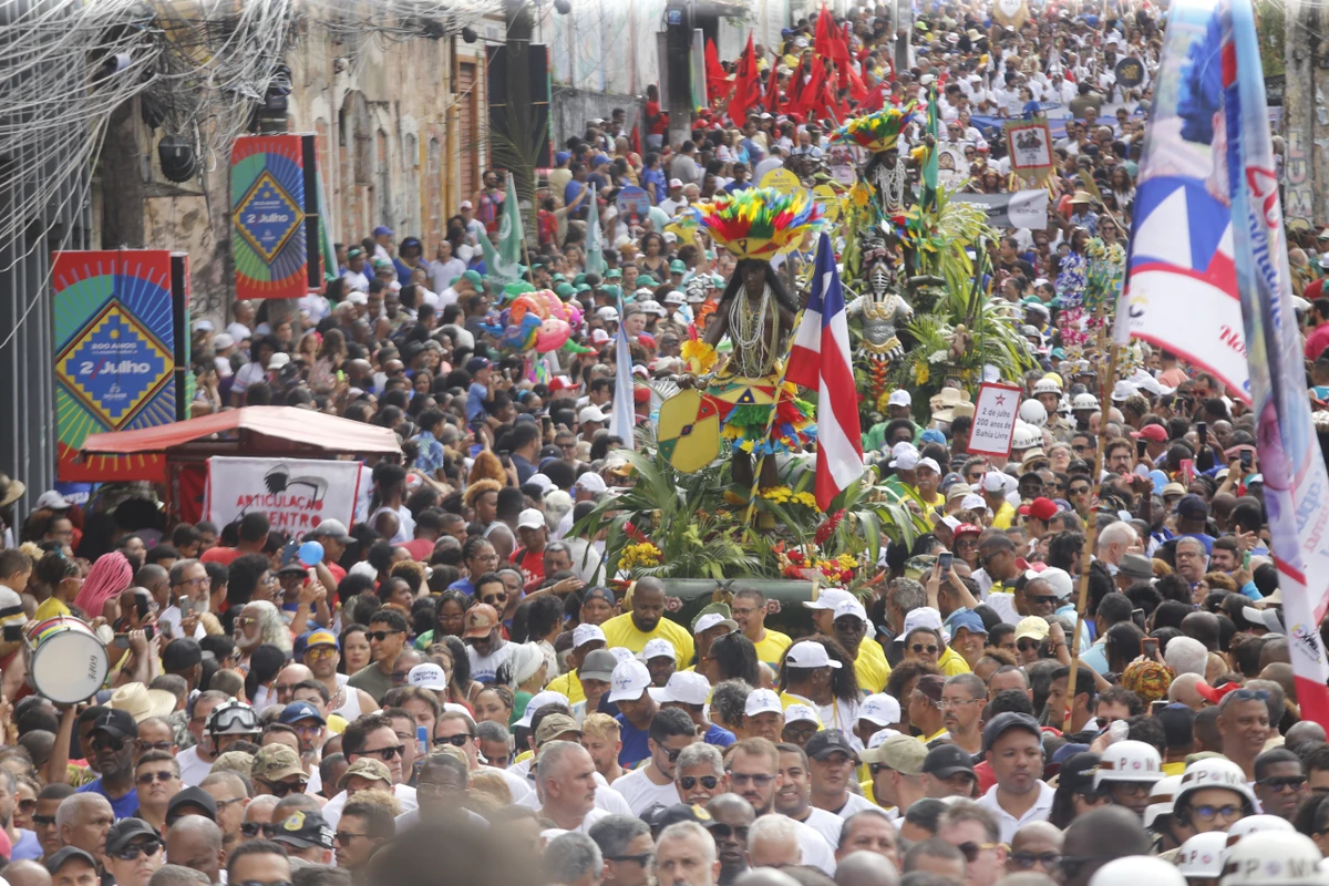 Os cortejos do Caboclo e da Cabocla são o ponto culminante da festa da Independência