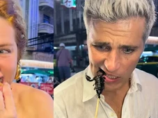 Imagem - Escorpião, gafanhoto e grilo: veja o que Gio Ewbank e Bruno Gagliasso experimentaram em viagem a Tailândia
