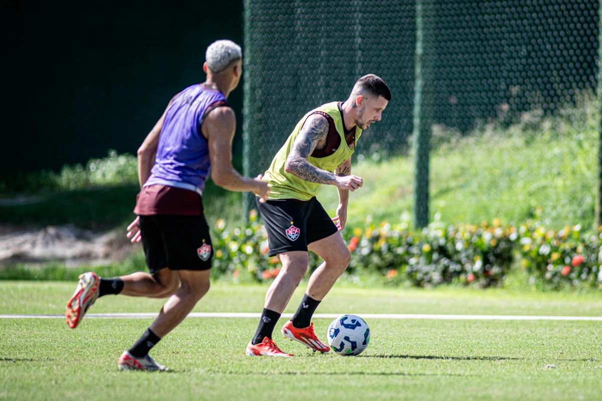 Vitória completou o terceiro dia de treinos após a reapresentação por Victor Ferreira/EC Vitória