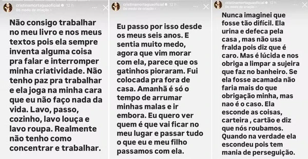 Cristina Mortágua pede ajuda nas redes-sociais  por Reprodução/Instagram 