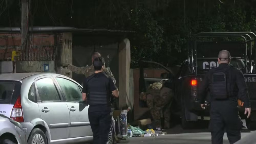 Operação da Polícia Civil por Reprodução/TV Globo