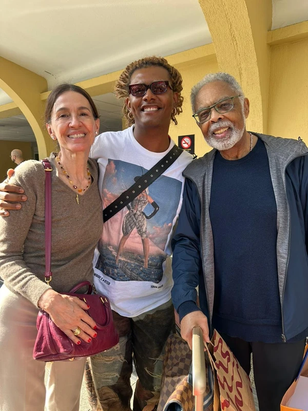 Gilberto Gil, Flora Gil e Liniker por Reprodução/Instagram