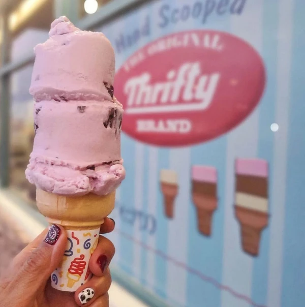 Sorvete da Thrifty Ice Cream por Reprodução/Redes Sociais