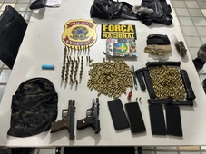 Imagem - PF e Força Nacional encontram 'arsenal' em território indígena no sul da Bahia
