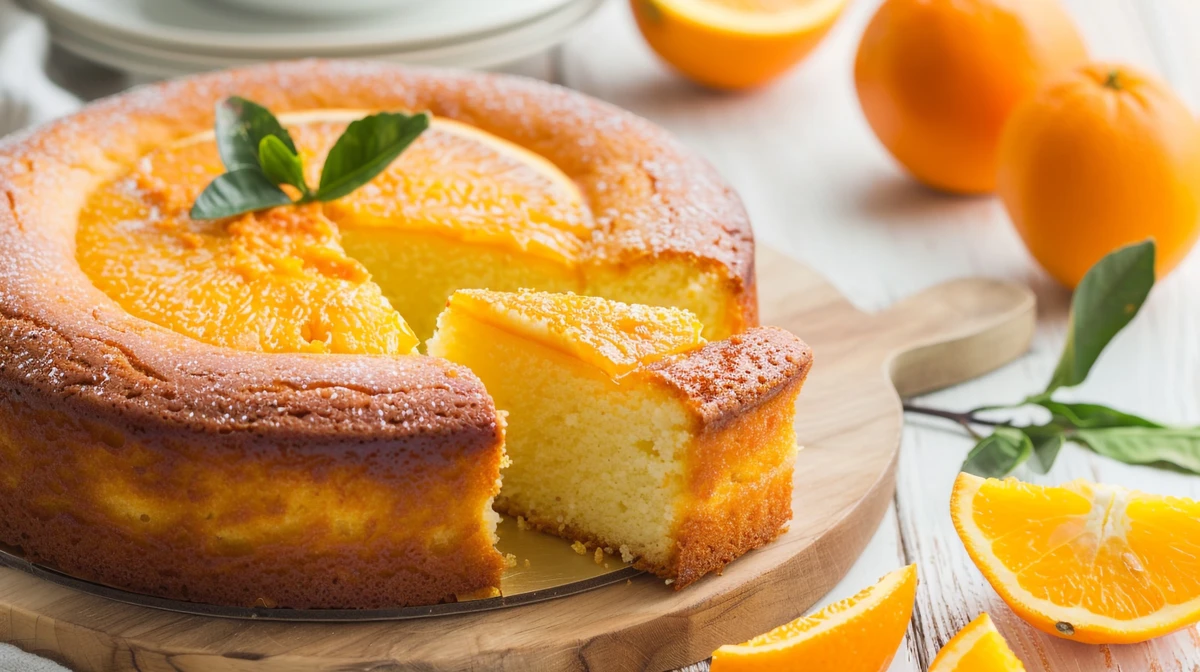 Bolo de laranja por Shutterstock