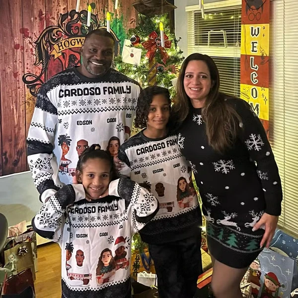 Jacaré com a mulher e as filhas por Reprodução/Instagram
