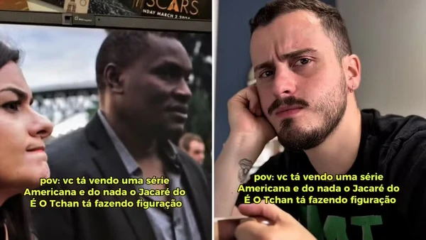 Jacaré é 'descoberto' por internauta em série americana  por Reprodução/Instagram