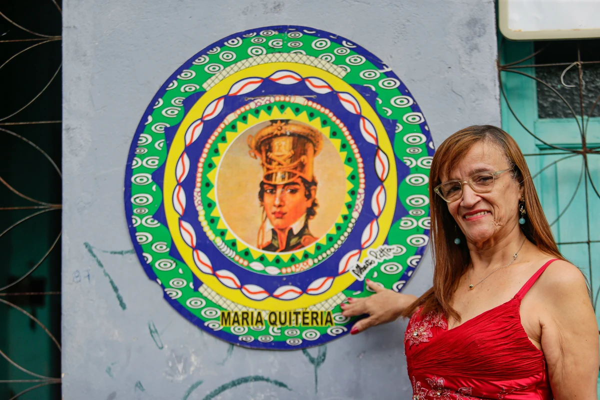 Maria Quitéria admira a xará, heroína