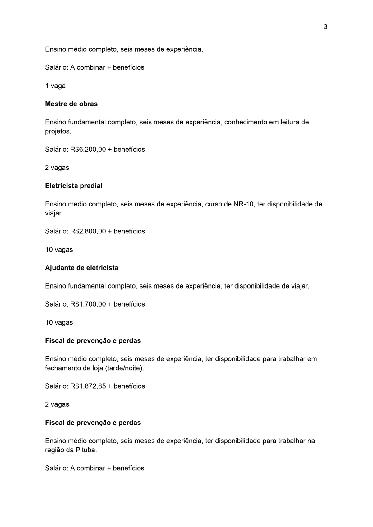 Veja vagas do SIMM para esta sexta-feira (4) por Reprodução