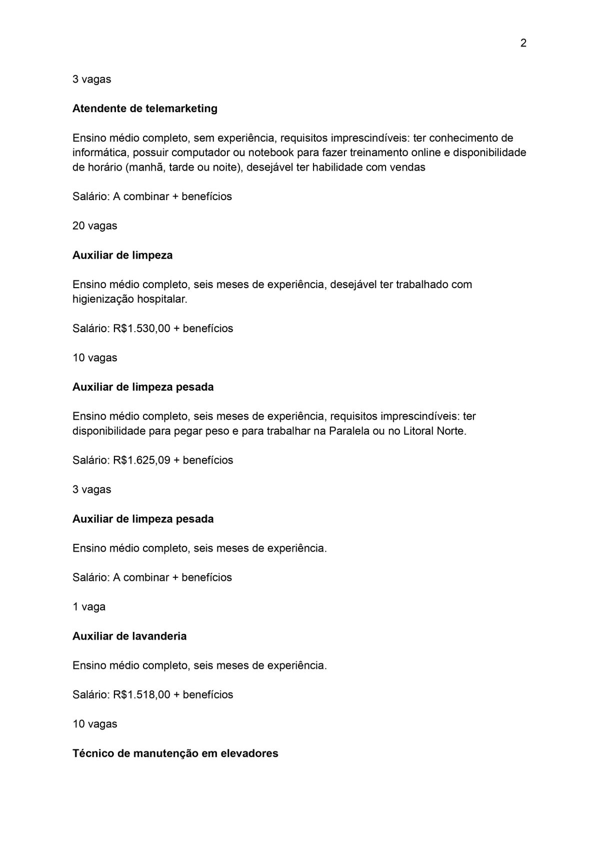 Veja vagas do SIMM para esta sexta-feira (4) por Reprodução