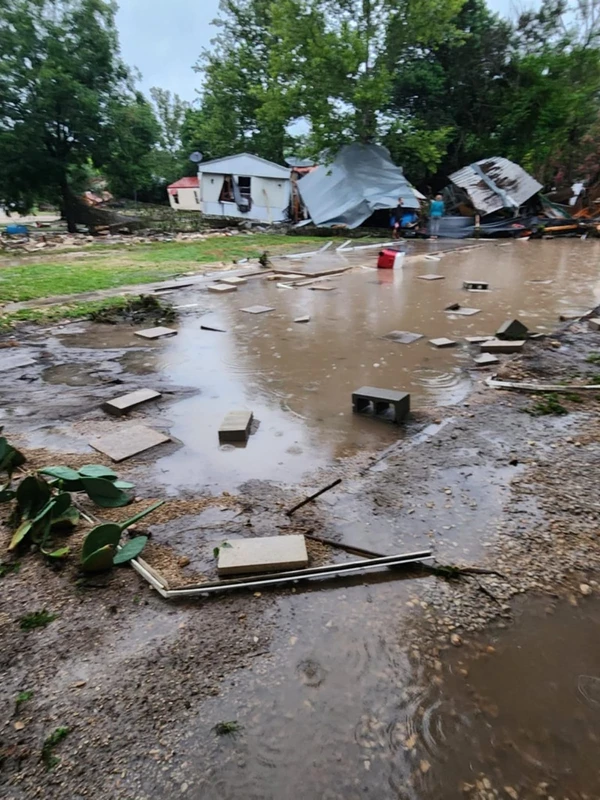 Estragos do temporal no Texas