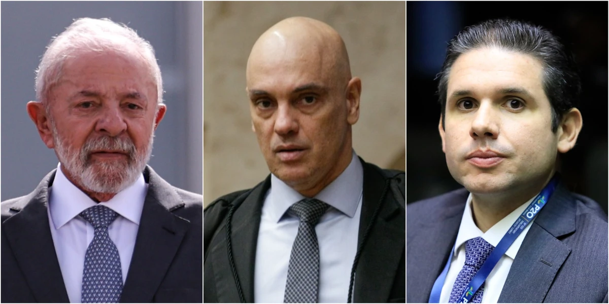 Lula, Alexandre de Moraes e Hugo Motta