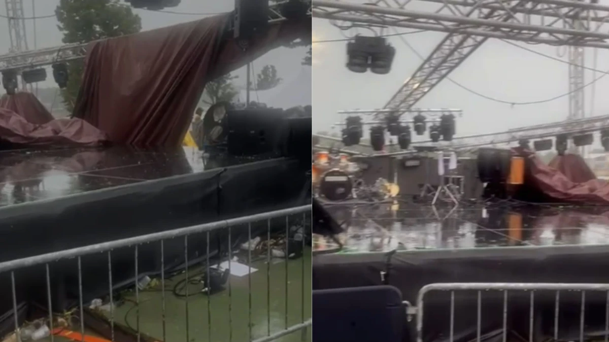 Cantor e banda encerraram a apresentação