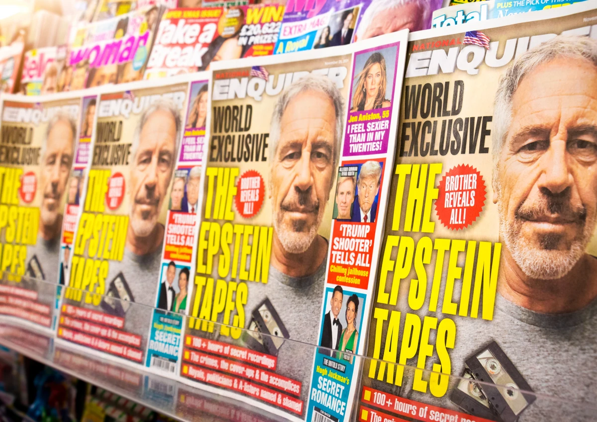Jeffrey Epstein na capa de revistas