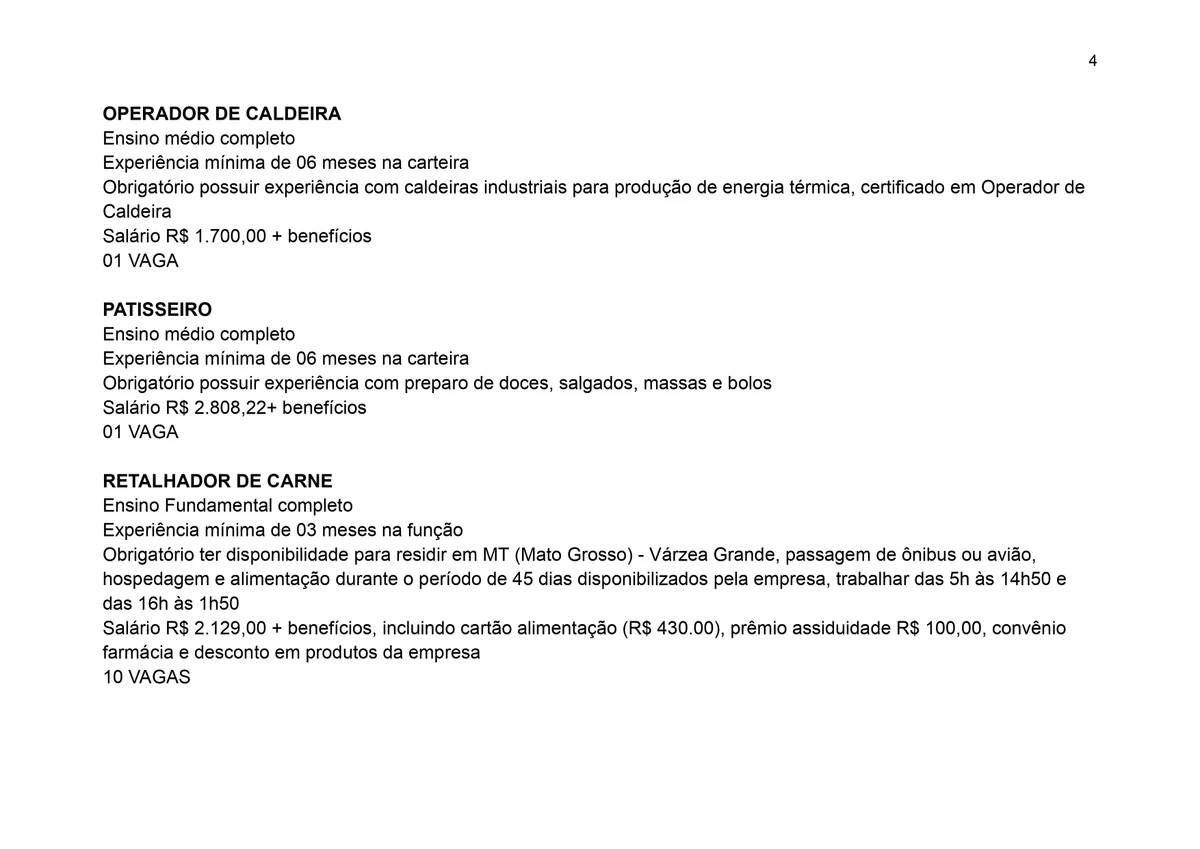Vaga do SineBahia para 08/07/2025 por Reprodução
