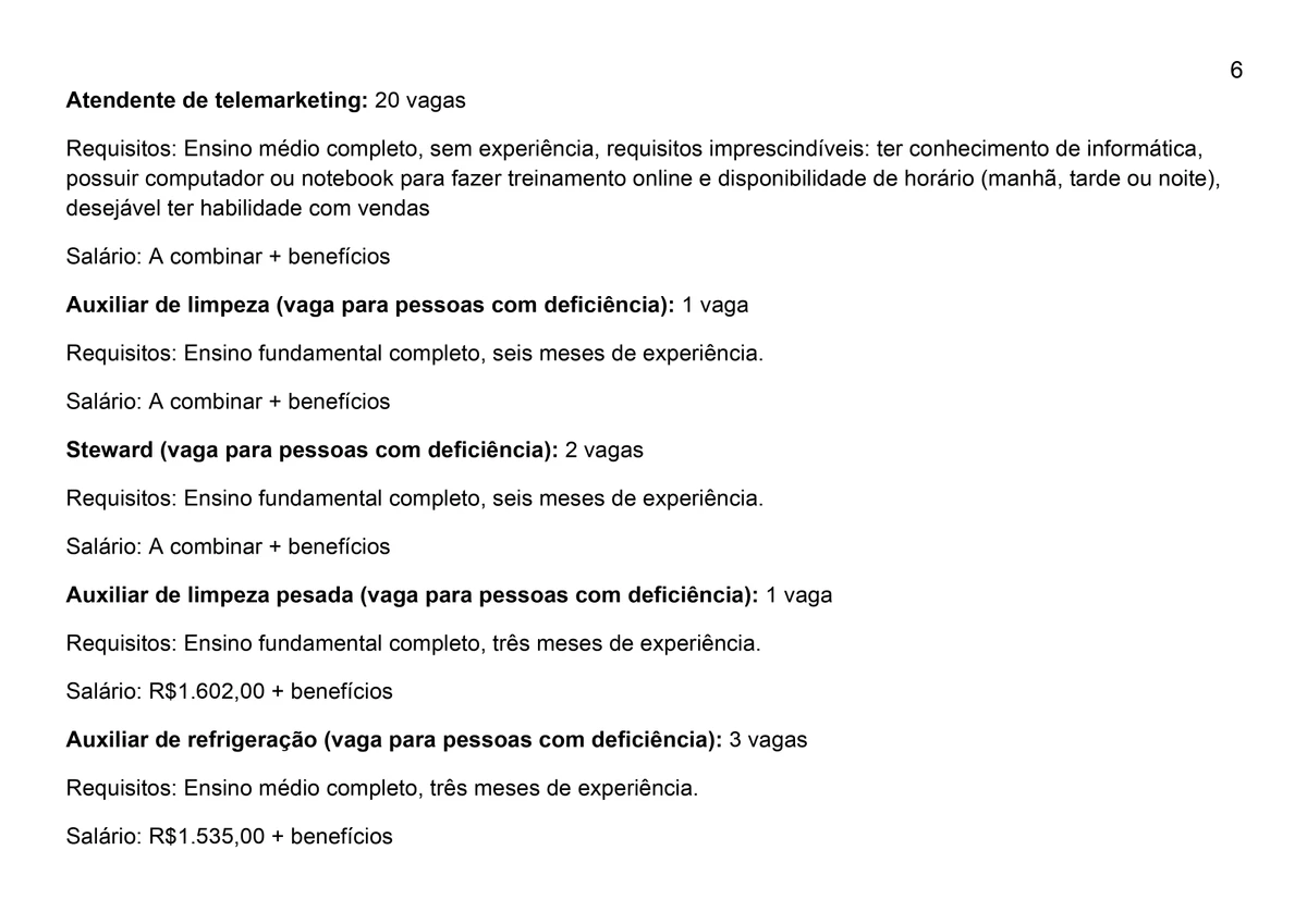 Veja vagas do Simm para esta terça-feira (8) por Reprodução