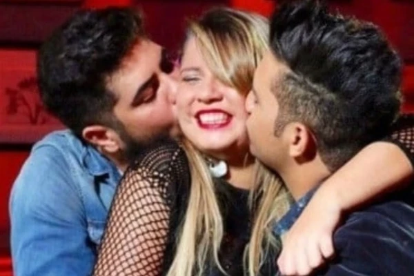 Dupla Henrique e Juliano com Marilia Mendonça por Reprodução