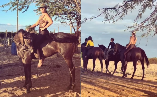 Ivete Sangalo debochou de polêmica e postou vídeo cavalgando