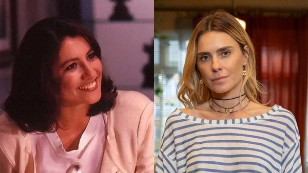 Leila: Cássia Kis no passado e Carolina Dieckmmann  no remake por Reprodução